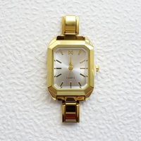 Orologio Unisex al Quarzo Ronda con Quadrante in Vetro da 10mm, Cassa in Acciaio Inossidabile Italiano, Stile Retrò Quadrato, Oro e Argento, Vendita all'Ingrosso del Produttore