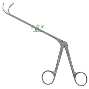 Instruments manuels en acier ORL de rhinologie de qualité supérieure Base du crâne Pince à biopsie pharyngée basale à <span class=keywords><strong>long</strong></span> bol indirect - Product Image 1