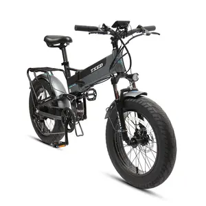 TXED 20 Zoll 48 V 500 W Aluminiumlegierungsrahmen faltbar dicke Reifen e-Bike Elektrofahrrad für Erwachsene