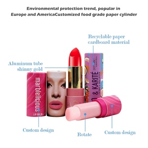Custom Logo Biodegradable Eco-Friendly Recycled Paper Push-Up Lip Balm & Perfume Tube with UV Coating and Recyclable Design - Product Image 4