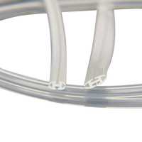 Tube de drainage plat cannelé en silicone de qualité médicale à haute aspiration pour plaies, 7mm/10mm, transparent/blanc, certifié CE