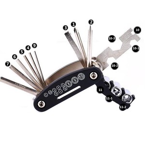 Kit de reparación integral de <span class=keywords><strong>bicicletas</strong></span> 16 en 1 Cyclist's Dream, juego de herramientas de reparación de <span class=keywords><strong>bicicletas</strong></span> de montaña multifuncional para la tienda - Product Image 4