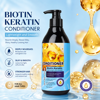 Set Perawatan Rambut Profesional Biotin Keratin 4 in 1: Shampoo, Kondisioner, Masker Rambut, dan Minyak Esensial