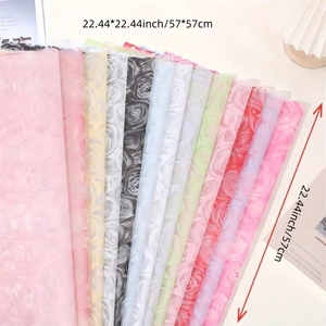 20 Tờ/Gói Đẹp Nhỏ Hoa Hồng Tươi Đẹp Hàn Quốc Hoa Vật Liệu Đóng Gói Gói Giấy Bó Cung Cấp - Product Image 3