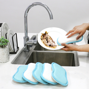 Thiết Kế Mới Nhà Bếp Sạch <span class=keywords><strong>Double</strong></span> Side Non-scratch Rửa Miếng Bọt Biển - Product Image 5