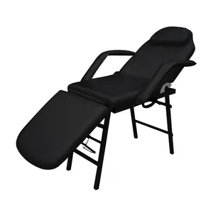 Oem Odm Latest Design Iron Portable Folding Adjustable Massage Beds Cheap Facial Chair For Beauty Salon Bed