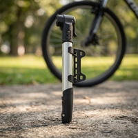 Pompe à main pour vélo miniature personnalisable, portable, 28*5CM, en alliage d'aluminium, gonfleur de pneus, pompe à vélo
