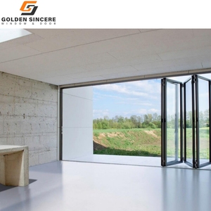 Porte pliante en aluminium avec verre Low-E à économie d'énergie moderne GS pour patio - Product Image 3