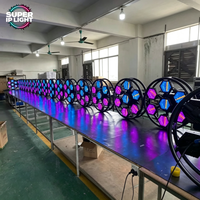 Lumière rétro LED 7x60W, 42 RGBW, Aux DMX512, pour DJ, discothèque, bar, spectacle sur scène