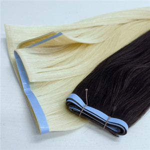 2025 nouvelle mode en gros russe Extensions de cheveux longue bande Invisible Blonde injecté bande trame couleurs claires - Product Image 2