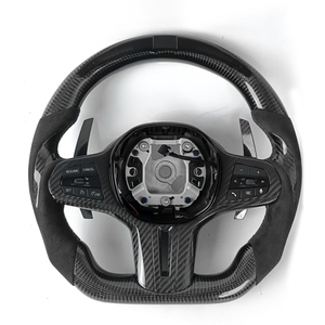 Volant sport en fibre de carbone pour <span class=keywords><strong>BMW</strong></span> G02 G05 G06 G20 G21 G22 G26 G29 G30 G80 G87 F40 G G01 G11 G12 G14 - Pièces automobiles - Product Image 1