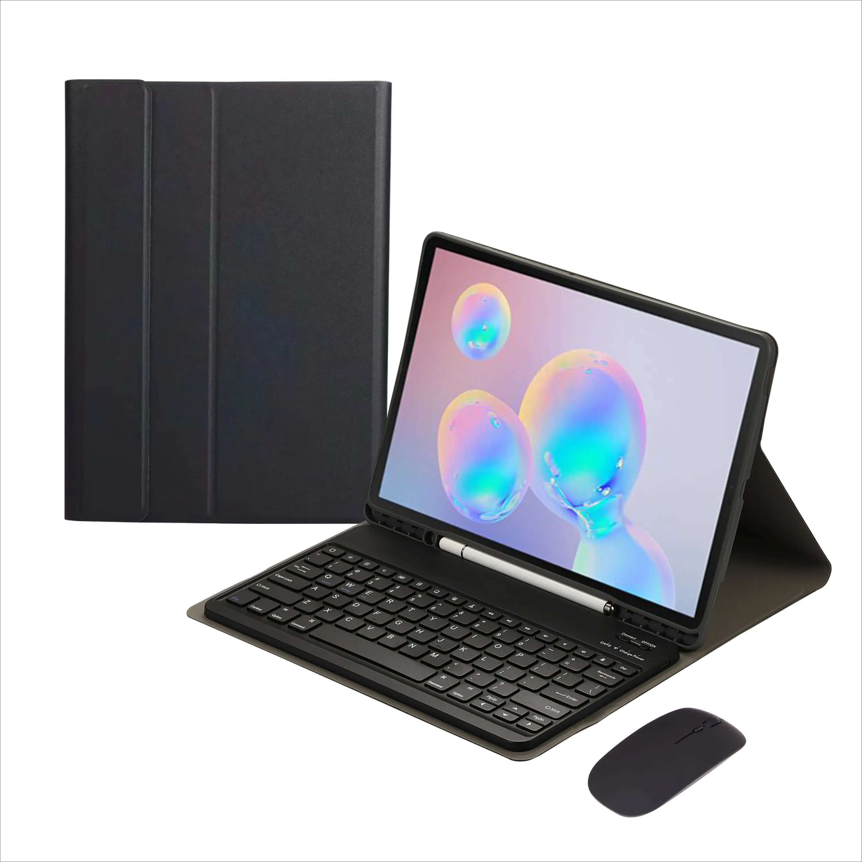 Wireless BT Keyboard Tablet Case For Samsung Tab S8 Ultra Plus S7 A8 A7 With Pen Holder