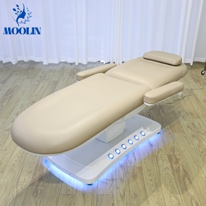 Muebles Modernos para Salón de Belleza Moolin, Silla Facial para Spa, Camilla de Masaje Eléctrica Reclinable Ajustable con 3 Motores y Cama de Belleza - Product Image 2
