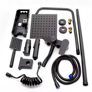 Phòng tắm mưa đen tắm Mixer tắm tắm đặt đương đại tiếp xúc với vòi hoa sen vòi - Product Image 5