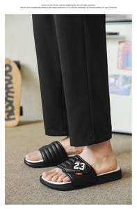 Men's Sporty <strong>Number</strong> Print Flat Summer EVA Non slip Thick Sole <strong>Slide</strong> Sandals Casual Indoor Home Daily Wear <strong>Slide</strong> Sandals - Product Image 5