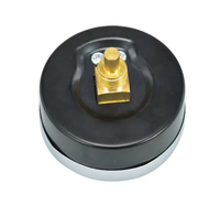 Thermomètre à double aiguille de haute qualité Double-An Y63 63mm avec boîtier en acier noir, manomètre à tube Bourdon haute température 0-10 bars