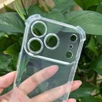 Coque de téléphone portable transparente anti-chute en TPU de haute qualité, design airbag à quatre coins, protection pour iPhone 11-18 Series