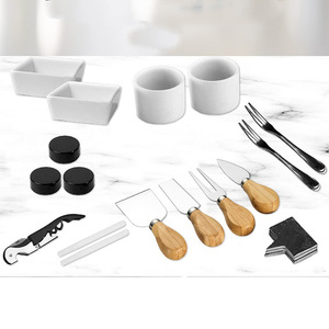 Huiji Bamboo Cheese <b>Board</b> Set With Knife <b>Tools</b> For Party Serving - Product Image 4