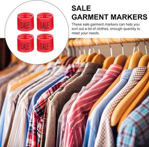 Marcadores <span class=keywords><strong>de</strong></span> Tallas <span class=keywords><strong>de</strong></span> <span class=keywords><strong>Ropa</strong></span> <span class=keywords><strong>de</strong></span> Plástico Rojo para Perchas, Separadores <span class=keywords><strong>de</strong></span> <span class=keywords><strong>Ropa</strong></span>, Marcadores <span class=keywords><strong>de</strong></span> Codificación por Colores, Etiquetas para Perchas, Clips <span class=keywords><strong>de</strong></span> Oferta - Product Image 6