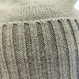 Wholesale Custom Embroidered Logo Beanie Cap Luxury Knitted Warm Pullover <b>Hat</b> High Quality Outdoor Winter Headwear - Product Image 5