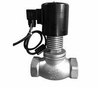Katup Solenoid Kontrol Piston Pilot 2/2 Arah Industri Baja Tahan Karat Normal Tertutup OEM untuk Uap dan Gas Suhu Tinggi