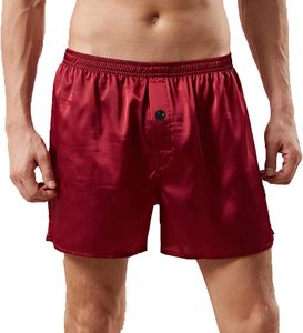 Pigiama estivo <span class=keywords><strong>da</strong></span> <span class=keywords><strong>uomo</strong></span> in seta comodo pigiama a vita bassa in tessuto a maglia pantaloncini Boxer Casual con pantaloni larghi - Product Image 1