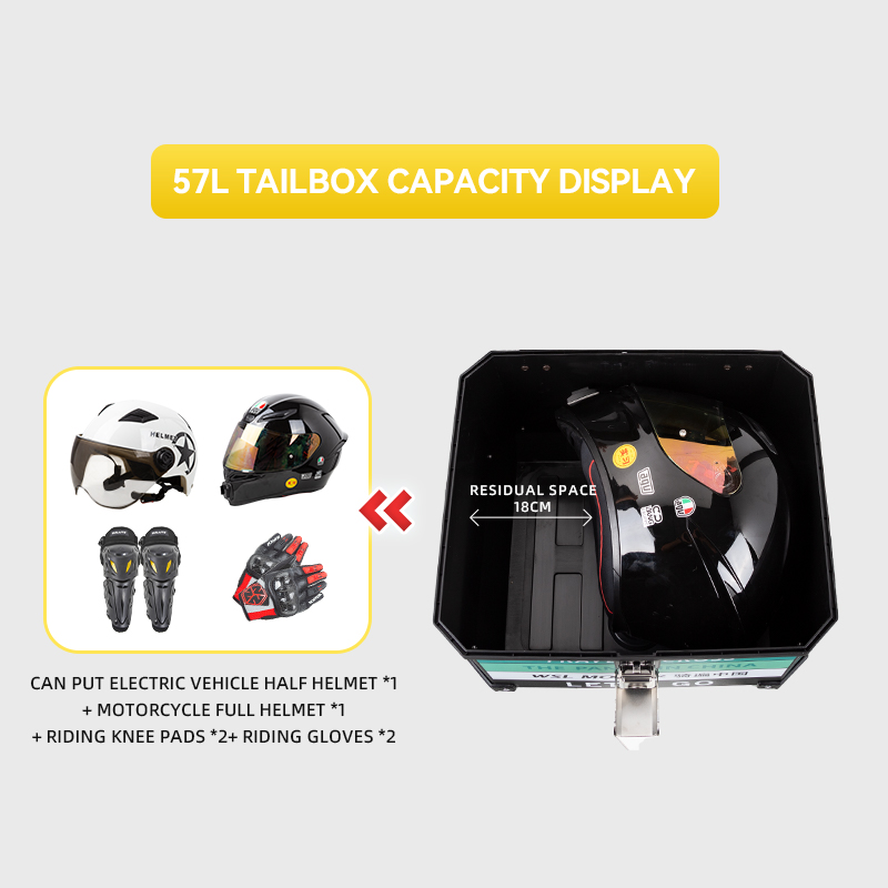 motorcycle topcase 57l