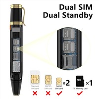 BM111 Kalem Tipi Cep Telefonu 2G GSM Şebekesi Çift SIM Bekleme Modu Sihirli Sesli Arama Cihazı Arka Kamera FM Radyo Tuşlu Cep Telefonu