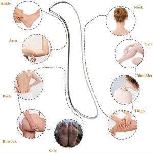 เครื่องมือขูดกล้ามเนื้อสแตนเลส Gua Sha, เครื่องมือสำหรับเนื้อเยื่อ<span class=keywords><strong>แผล</strong></span>เป็น, เครื่องมือกายภาพบำบัด, เครื่องมือขูดกล้ามเนื้อ, เครื่องมือขูดนวดกัวซา - Product Image 3