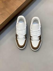 Customizable Logo Men's White &amp; Blue <strong>Basketball</strong> Style Low Top <strong>Shoes</strong> | Trendy Daily Walking Sneakers - Product Image 3