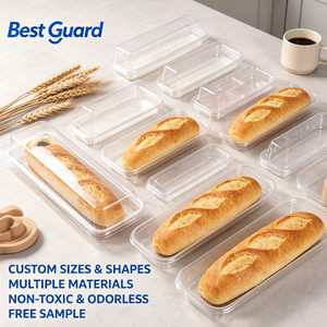 Boîte à pâtisserie en plastique PET transparent sur mesure, recyclable, épaisseur 1 mm, barquette jetable pour <span class=keywords><strong>pain</strong></span> et boulangerie - Product Image 3
