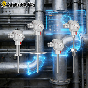 Thermocouple RTD <span class=keywords><strong>Pt100</strong></span>, capteur <span class=keywords><strong>Pt100</strong></span>, thermocouple Modbus <span class=keywords><strong>Pt100</strong></span>, thermocouple de type D 1000°<span class=keywords><strong>C</strong></span>, thermocouple de type D, transmetteur de thermocouple, thermopuits - Product Image 1