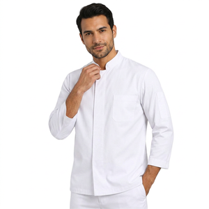 Veste de Chef en Coton à Manches Longues Unisexe pour Restaurant, Tenue de Travail de Cuisine Durable, Fournisseur Fabricant - Product Image 1