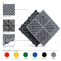 Dalles de sol drainantes emboîtables, revêtement de sol en grille ventilée pour les zones de lavage de voitures, dalles modulaires en plastique PP, antidérapantes, réutilisables