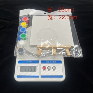 10*10mm 15*15mm Mini Kit de pintura acrílica DIY tablero de lona en blanco caballete juego de pinceles de pintura acrílica niños Graffiti pintura juguete Kit - Product Image 3