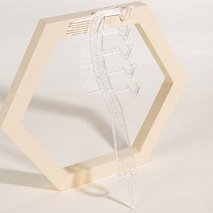 Portable Z Shape Hair <b>Parting</b> <b>Comb</b> Large Size For Styling Bangs Roots And Crown Volumizing Travel Use Plastic Material - Product Image 1