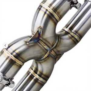 ท่อไอเสียแบบ X-pipe สำหรับ Ferrari F8 Spider/Tributo V8 3.9T พร้อมวาล์ว  แบบ Cat-back ท่อตรง  ระบบไอเสียแบบสปอร์ตเต็มรูปแบบ - Product Image 6