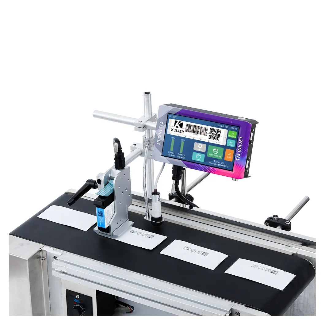Foofon Impresora de inyección de tinta de alta calidad Correa de carro Impresoras de inyección de tinta en línea Línea de prensa de impresión de fecha