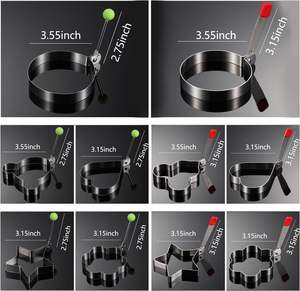 Molde para Huevos Fritos de Acero Inoxidable al por Mayor, Molde para Panqueques y Anillo para Huevos, Utensilios de Cocina Metálicos para Huevos - Product Image 6