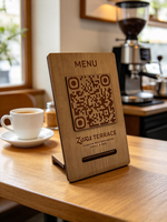 Carte de commentaires Google sans contact en bois, cartes NFC imprimées, cartes Google NFC RFID, support d'affichage pour cartes de commentaires Google et réseaux sociaux