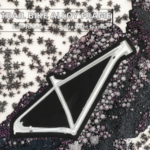 Cuadro de bicicleta de carretera de aluminio de 26 pulgadas con suspensión trasera rígida, freno de disco, <span class=keywords><strong>desviador</strong></span> <span class=keywords><strong>delantero</strong></span> de 7 velocidades y peso ligero - Product Image 2