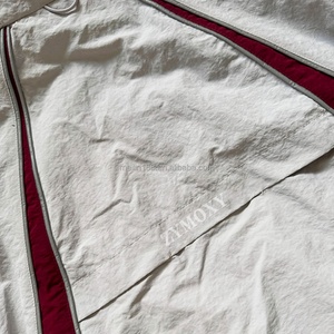 Custom 3m Reflective Stripes Elastic Hood Lightweight Nylon <b>Jackets</b> <b>for</b> <b>Men</b> High Quality Windbreaker <b>Jacket</b> Design Patchwork - Product Image 4