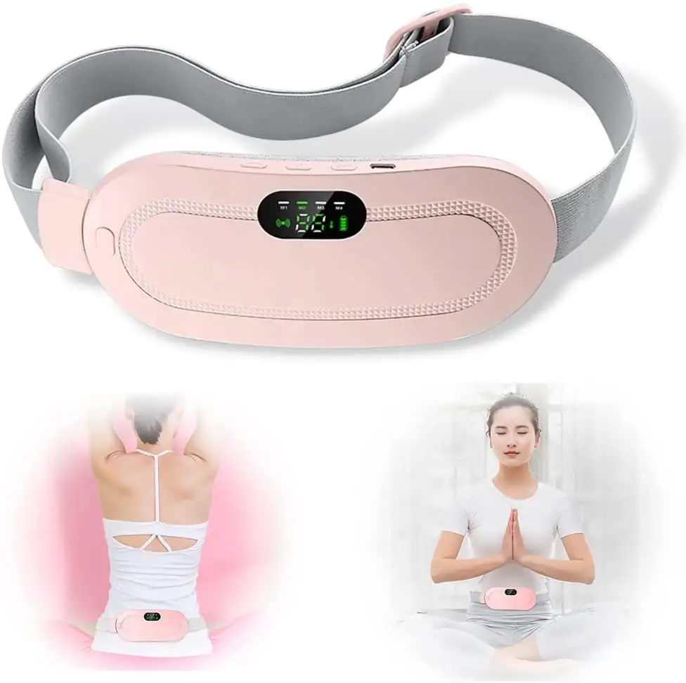 Usb Opladen Massageapparaat Elektrische Slimme Warme Verlichting Menstruele Verwarming Pad Taille Pijn Trillingen Paleizenriem