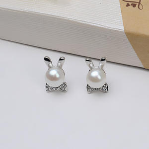 Boucles d'oreilles longues en argent S925 avec étoile de mer en forme de clou, une paire de boucles d'oreilles en perles, accessoire de support 913 - Product Image 4