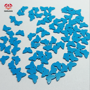 6*6*2 8*8*2 10*10*2 12*12*2mm Qianjian venta al por mayor personalizado ojo mariposa forma ágata piedra trébol <span class=keywords><strong>de</strong></span> cuatro <span class=keywords><strong>hojas</strong></span> para la fabricación <span class=keywords><strong>de</strong></span> joyas - Product Image 1