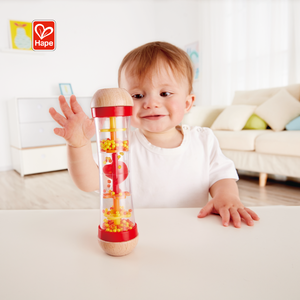 Hape 0M + ดนตรีการศึกษาของเล่นลูกปัด Raindrops-สีแดงชุดเครื่องดนตรี