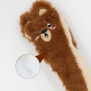 Kangdar2025 Hot Sell Cute Animal Shape Soft <b>Plush</b> Throw <b>Pillows</b> Chew on Catnip with Funny Squeaky Paper Toy - Product Image 2