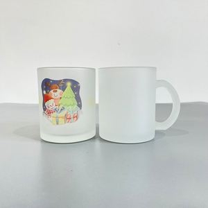 แก้วเบียร์แก้วใสขนาด 11 ออนซ์ สำหรับพิมพ์ลายแบบ Dye Sublimation หลายสี พร้อมหูจับสะดวกสำหรับเครื่องดื่มร้อนและเย็น จัดส่งฟรีจากคลังสินค้าในสหรัฐอเมริกา - Product Image 4