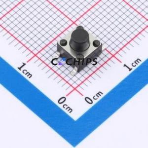 J4B0603110 Tactile Switch SMD-4P,6x6mm Switch Single Pole Single Throw Round Button 2.6N Vertical Mount - Product Image 1