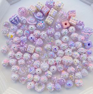 Cuentas acrílicas pintadas a mano de moda para joyería DIY estilo TikTok, accesorios al por mayor personalizados para pulseras y cadenas de teléfono. - Product Image 4